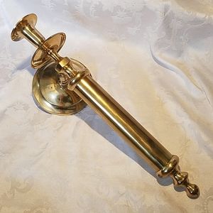 Vintage XL Brass Wall Mount Candleholder